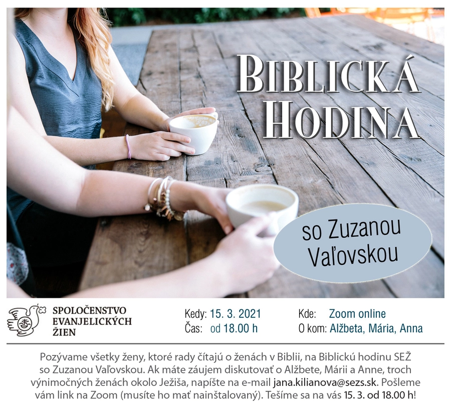 ONLINE biblická hodina pre ženy