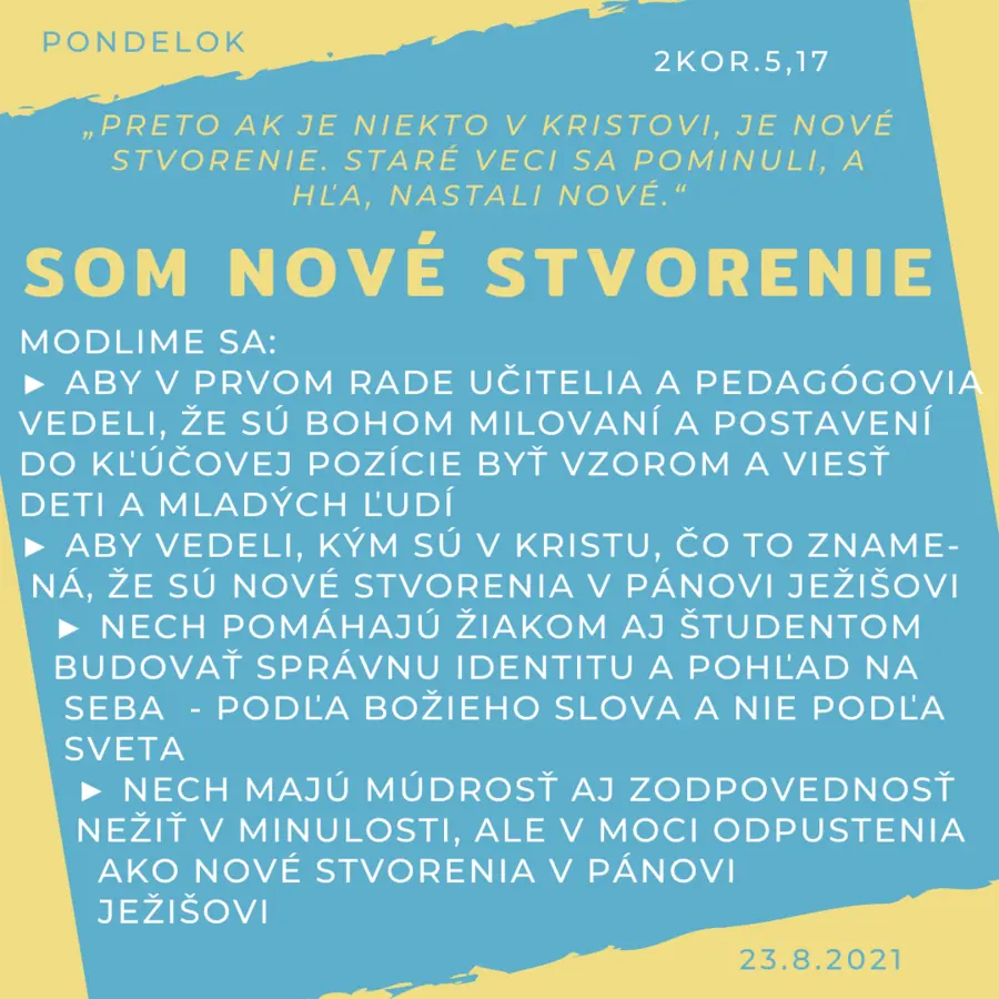 Som nové stvorenie