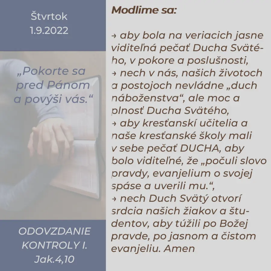 ODOVZDANIE NAD KONTROLOU I. 