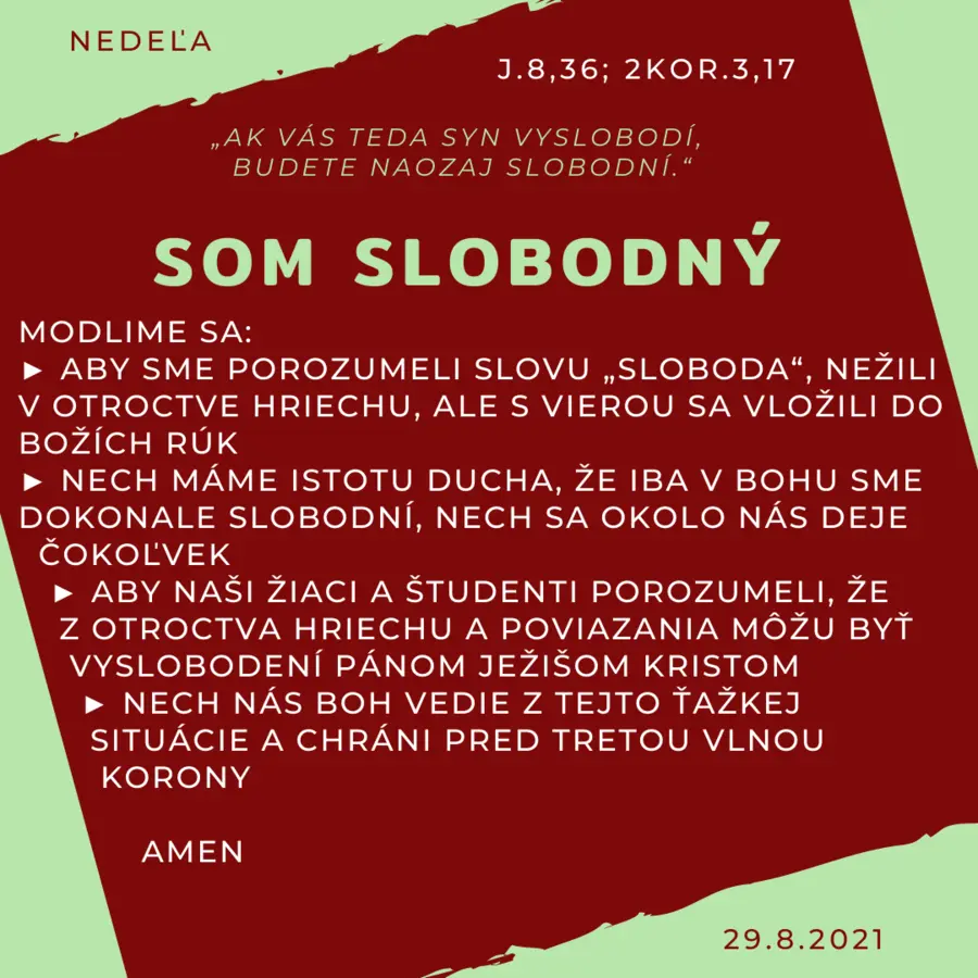 Som slobodný