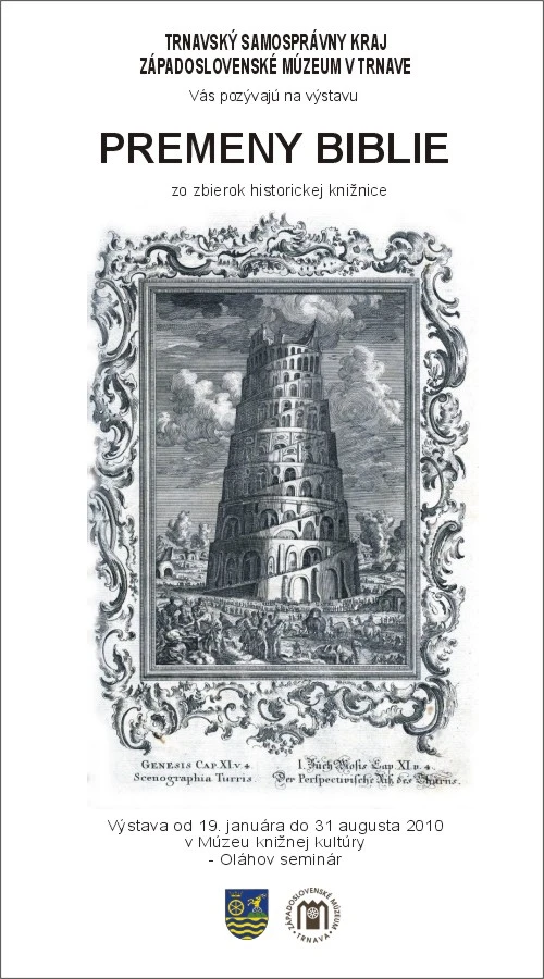 Výstava PREMENY BIBLIE