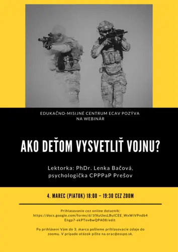 Webinár EMC: AKO DEŤOM VYSVETLIŤ VOJNU?