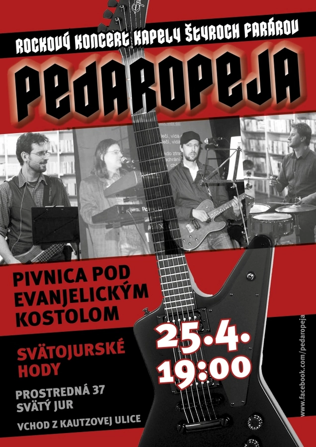 Pozvánka na koncert PEDAROPEJE 25. 4.
