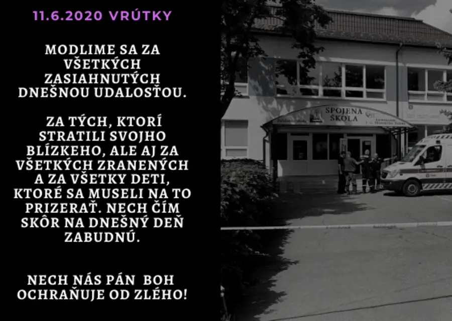 Modlíme sa za všetkých zasiahnutých udalosťou vo Vrútkach