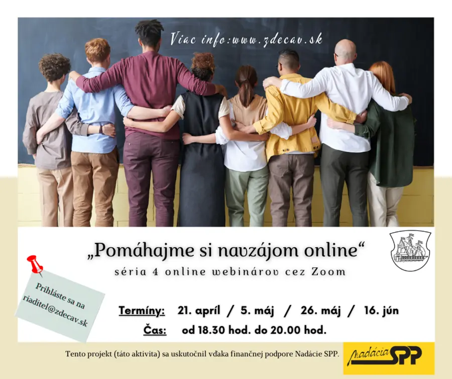 POZÝVAME NA WEBINÁR – MODUL 2 – UŽ 5.5.2021