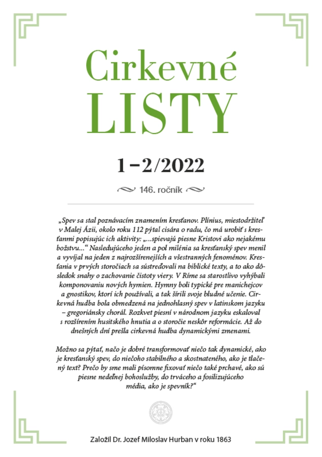 Z Cirkevných listov 1 – 2/2022
