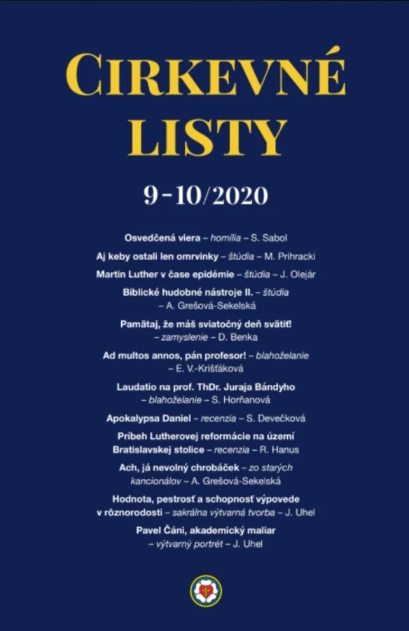 Vyšlo ďalšie číslo Cirkevných listov 9-10/2020