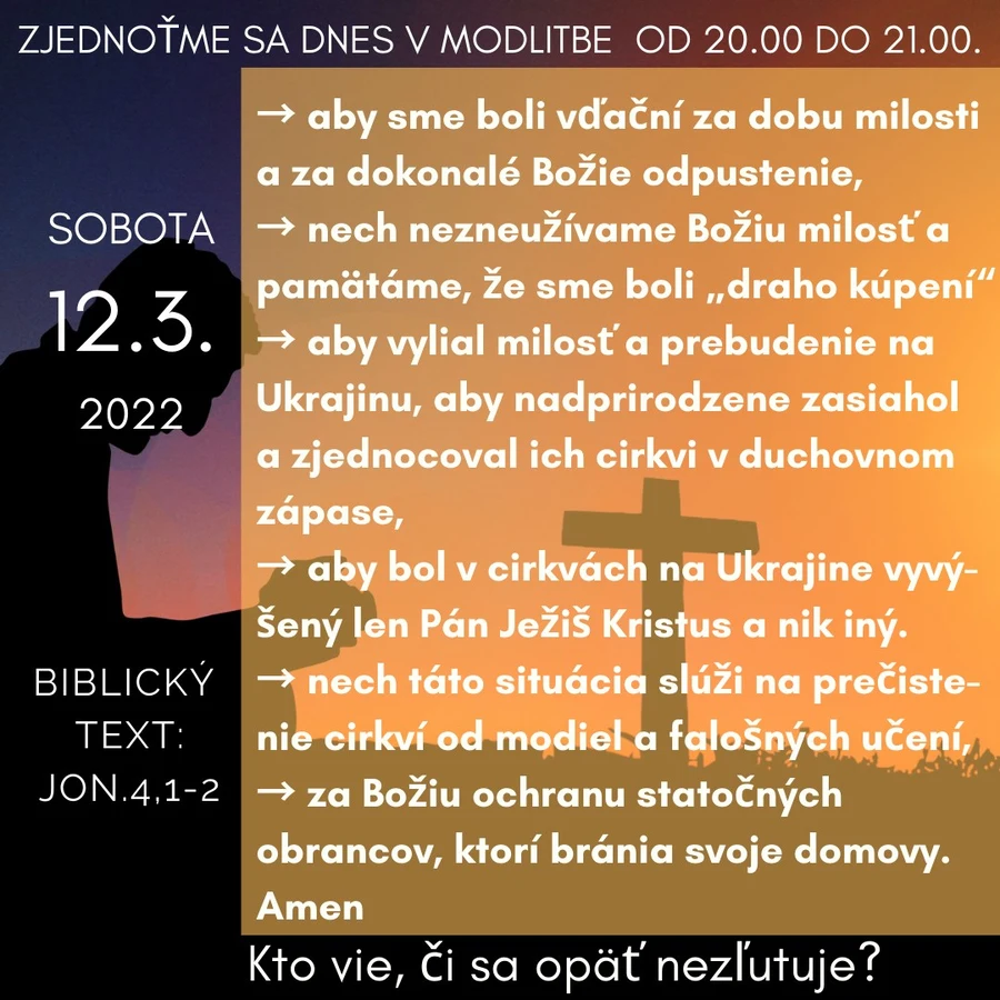 Kto vie, či sa opäť nezľutuje...?