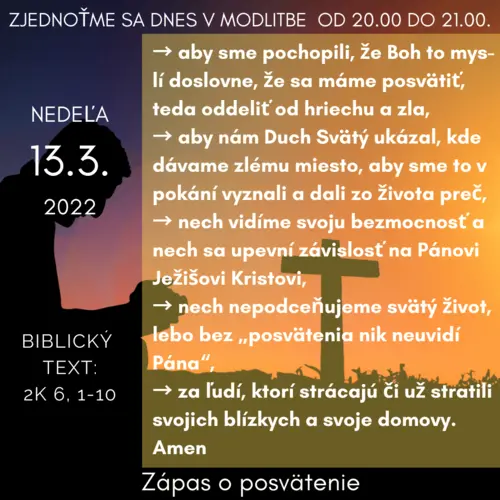 ZÁPAS O POSVÄTENIE