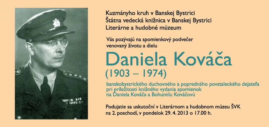 Spomienka na Daniela Kováča 29. 4. 