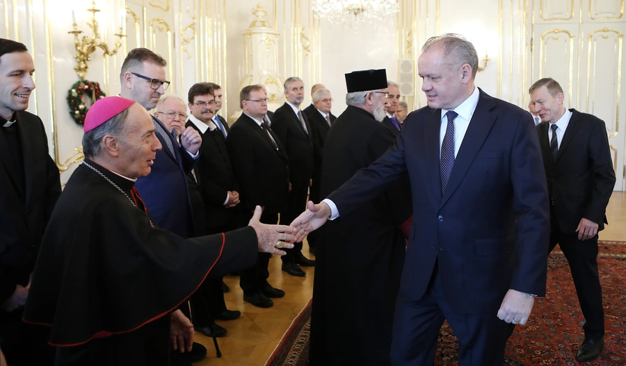 Novoročné prijatie predstaviteľov cirkví u prezidenta