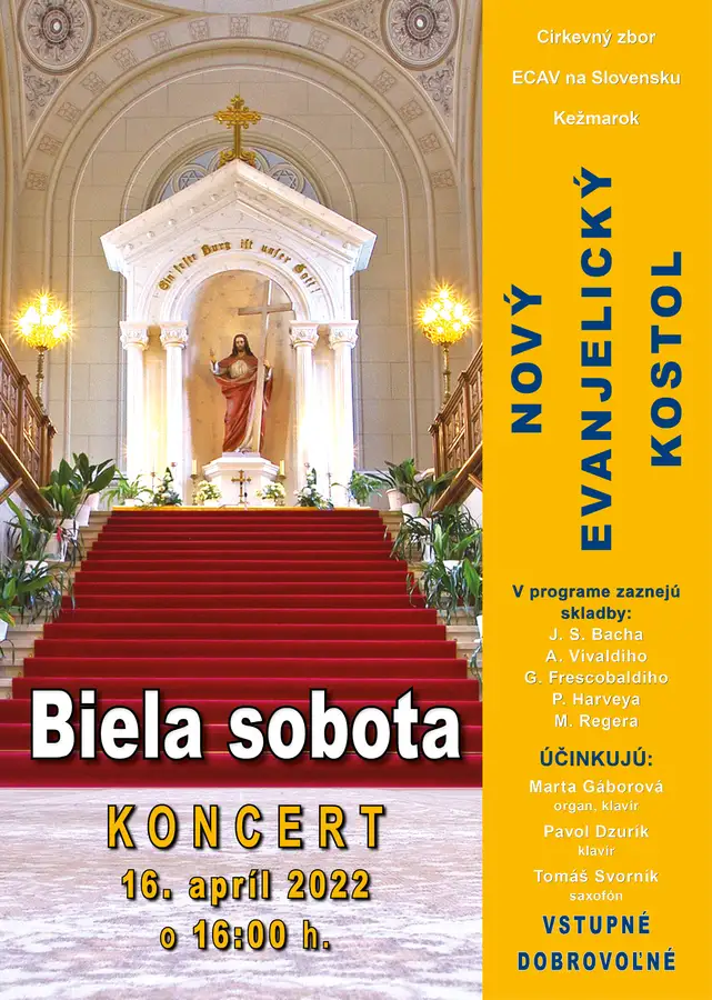 Koncert na Bielu sobotu v Kežmarku