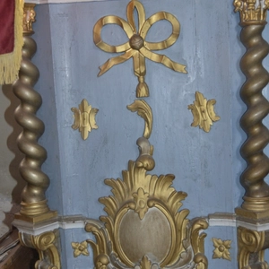 Kazateľnica pred reštaurovaním - detail