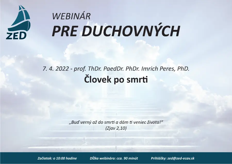 Webinár pre duchovných: Človek po smrti