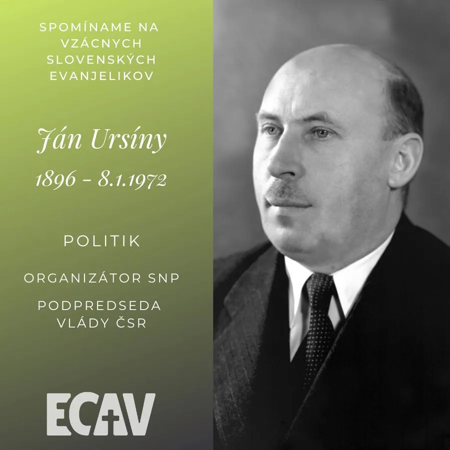 Spomíname na vzácnych evanjelikov: Ján Ursíny