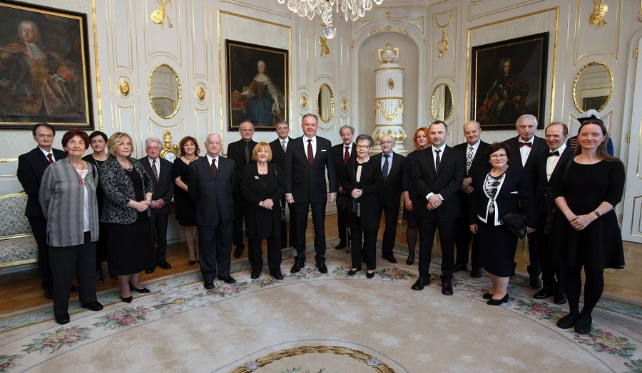 Udelenie ocenení 2017 prezidentom SR