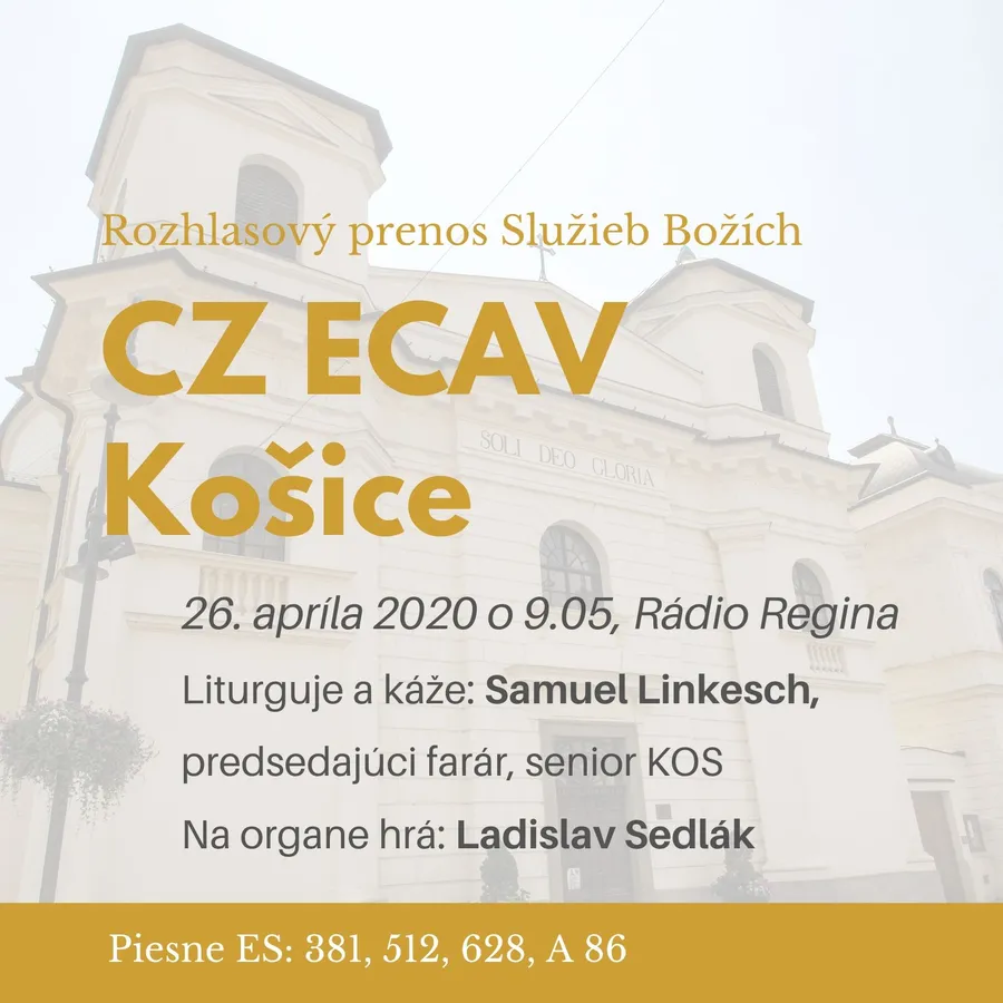 Rozhlasové SB z Košíc, 26.4.2020