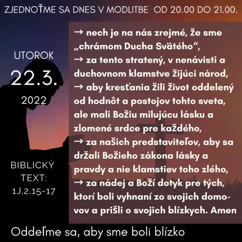 ODDEĽME SA ABY SME BOLI BLÍZKO