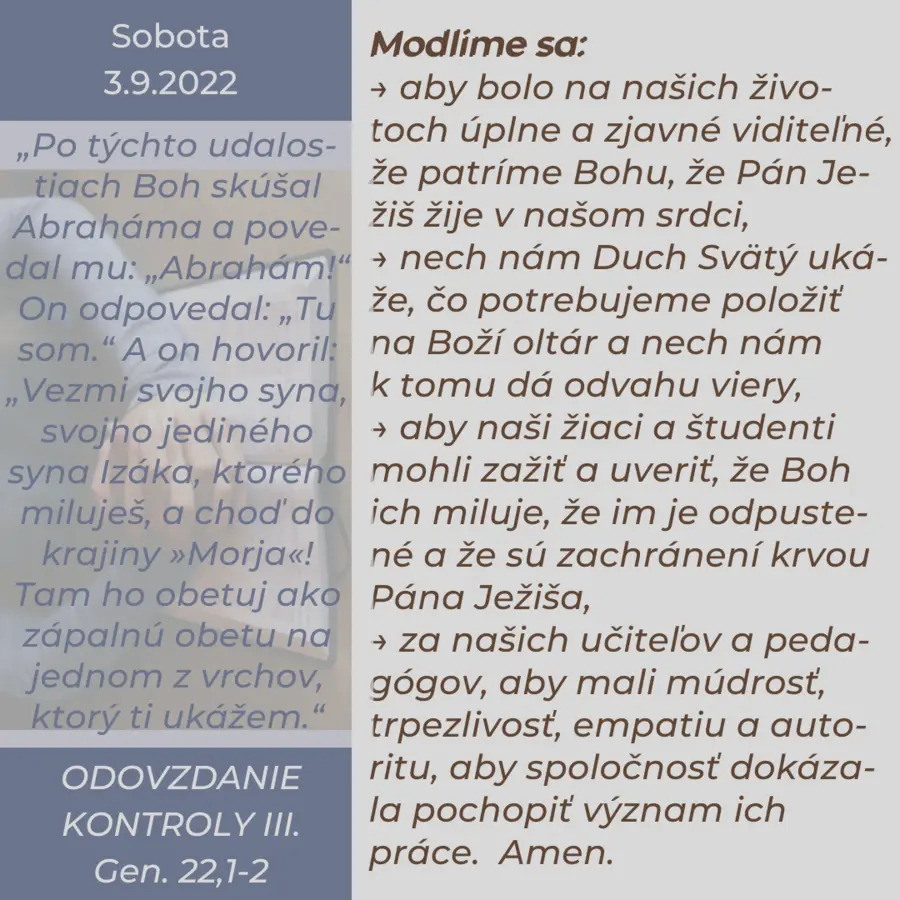 ODOVZDANIE NAD KONTROLOU III.