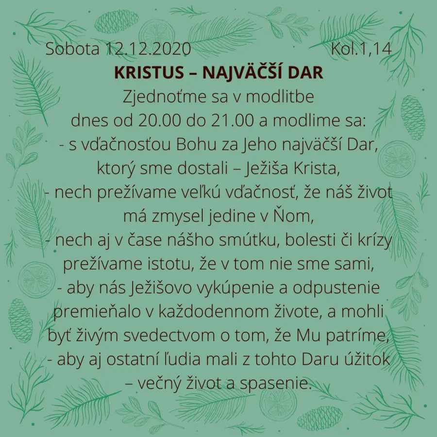 Kristus – najväčší dar