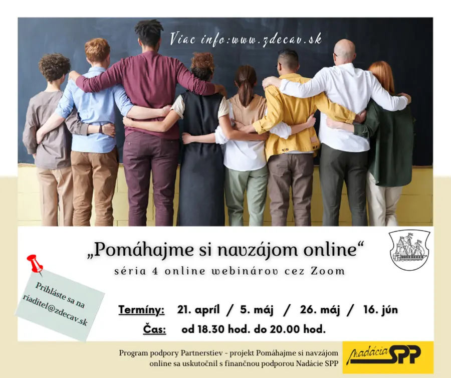 Séria webinárov ZD: Pomáhajme si navzájom