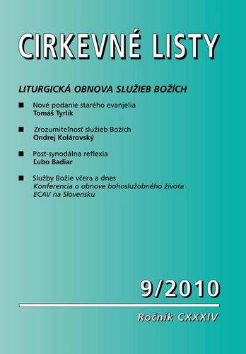 Cirkevné listy v septembri 2010