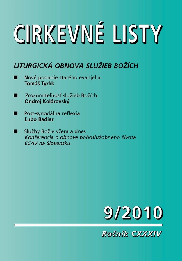 Cirkevné listy v septembri 2010