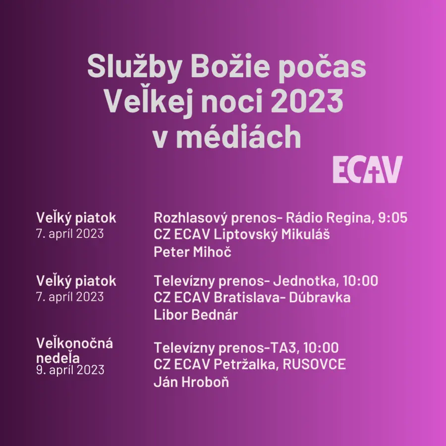 Služby Božie počas Veľkej noci 2023  v médiách