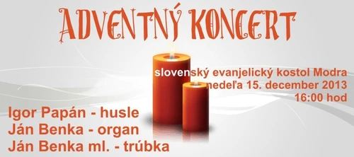 Pozvánka do Modry na  15.12. a  18.12.