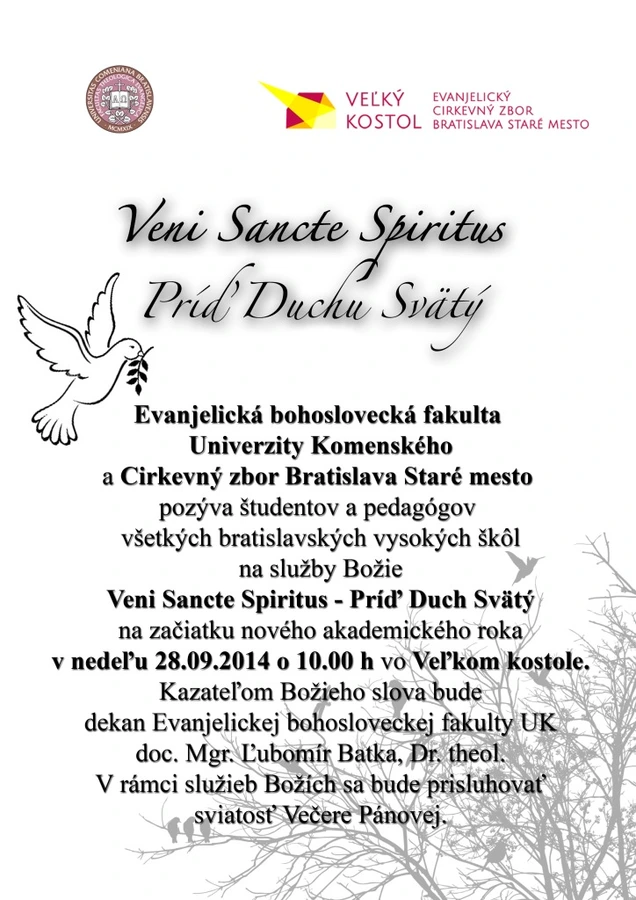 Veni, Sancte Spiritus – Príď, Duch Svätý