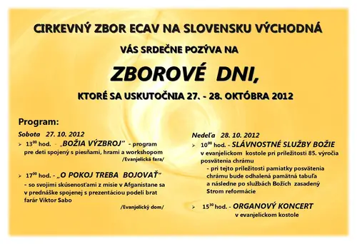 Celozborové dni vo Východnej 