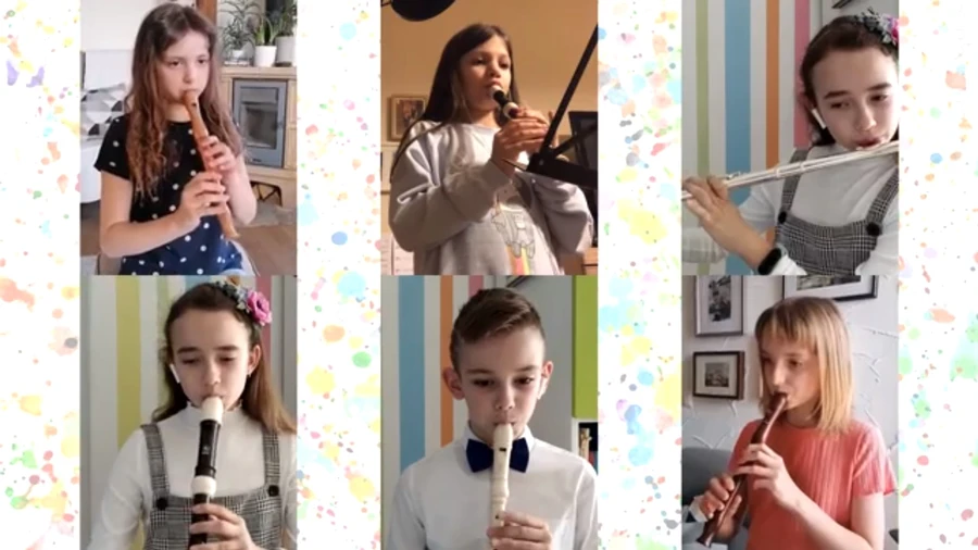 Detský orchester hrá na Božiu oslavu aj počas koronavírusu