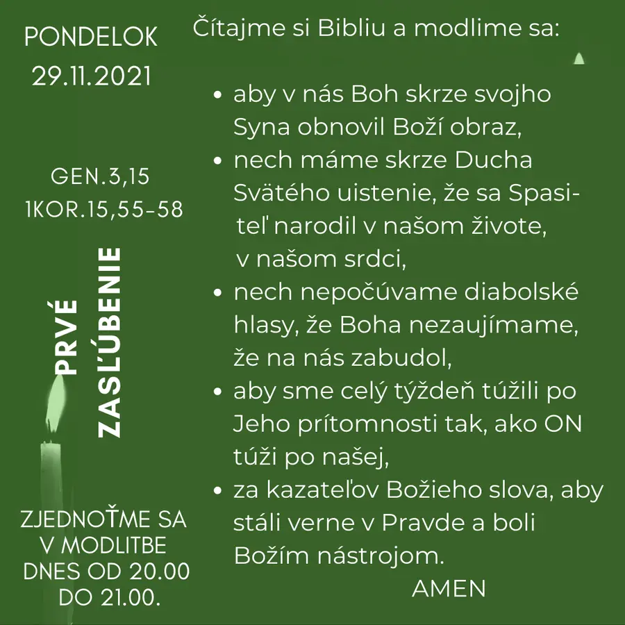 PRVÉ ZASĽÚBENIE