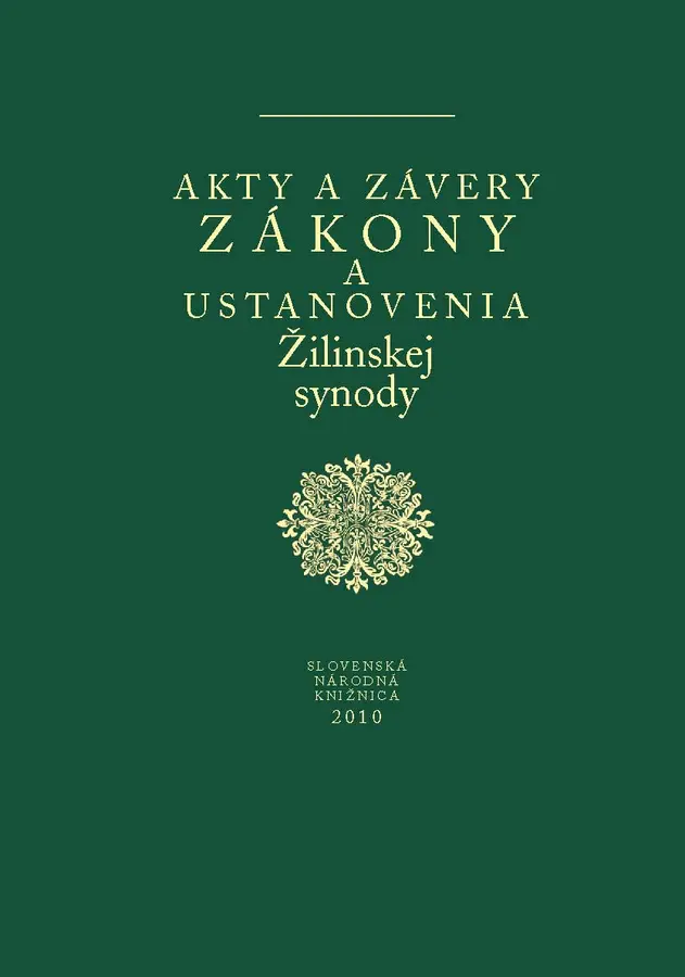 Originálne zákony Žilinskej synody