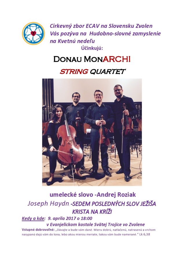 Sedem slov na kríži vo Zvolene 9. 4.