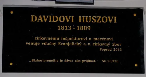 Popradčania Davidovi Huszovi