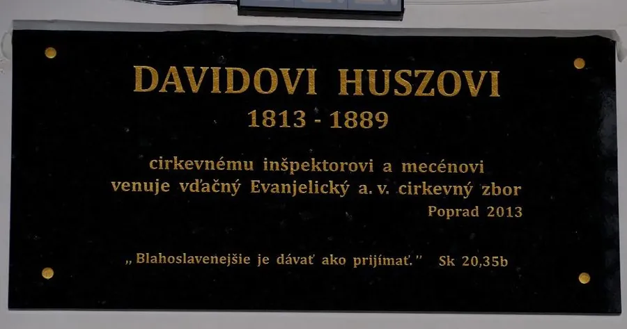 Popradčania Davidovi Huszovi