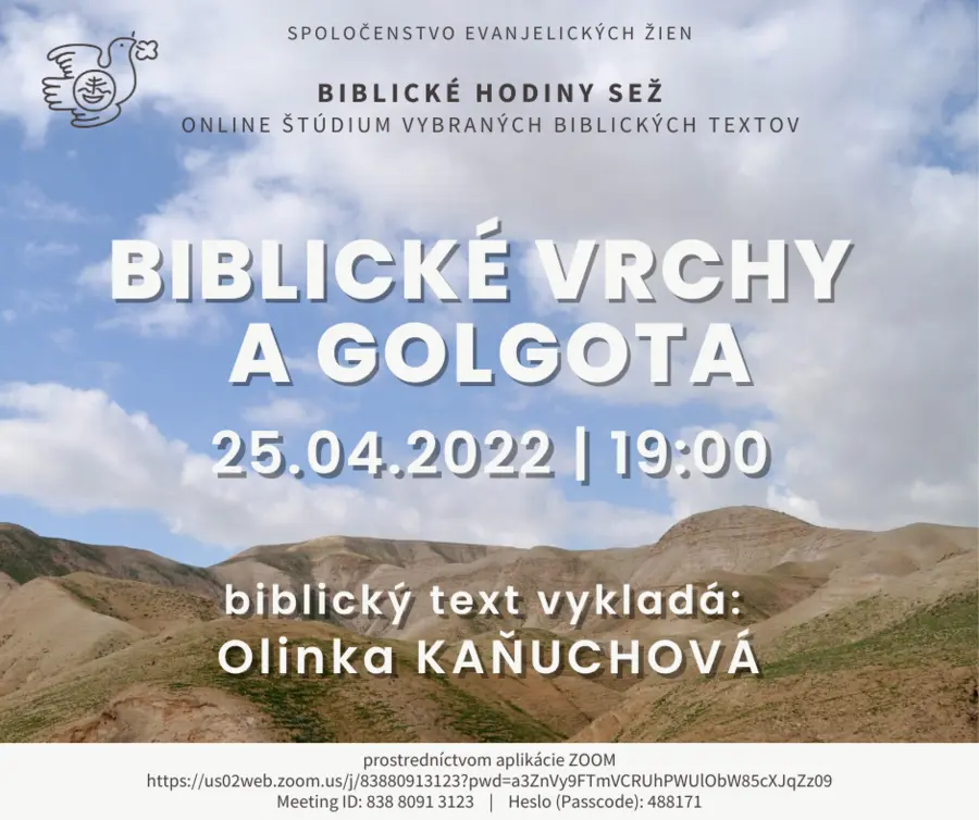 Vrchy v Biblii a udalosti, s ktorými sú spojené