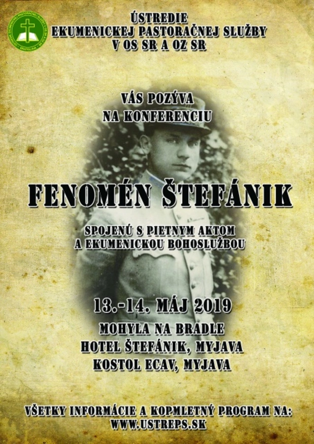 Pozvánka na konferenciu Fenomén Štefánik