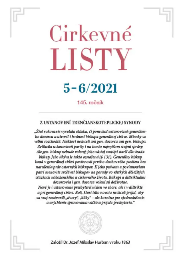 Z Cirkevných listov 5 – 6 /2021