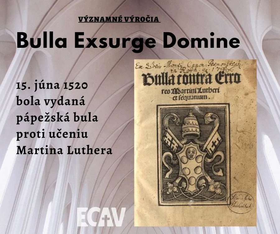 500. výročie od vydania buly proti Martinovi Lutherovi