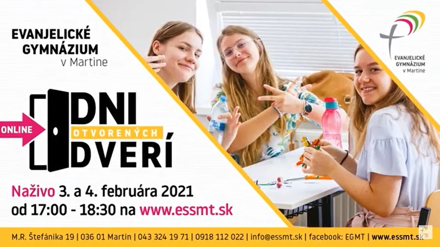 ONLINE deň otvorených dverí na ESŠ v Martine