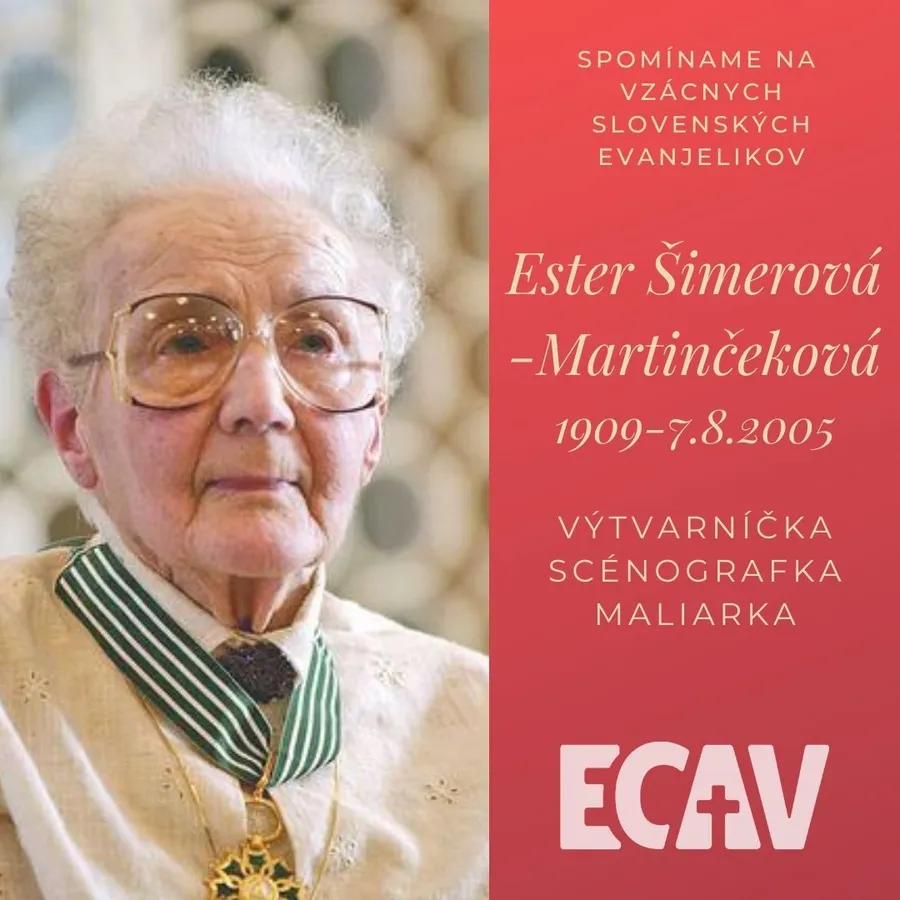 Spomíname na vzácnych evanjelikov: Ester Šimerová-Martinčeková