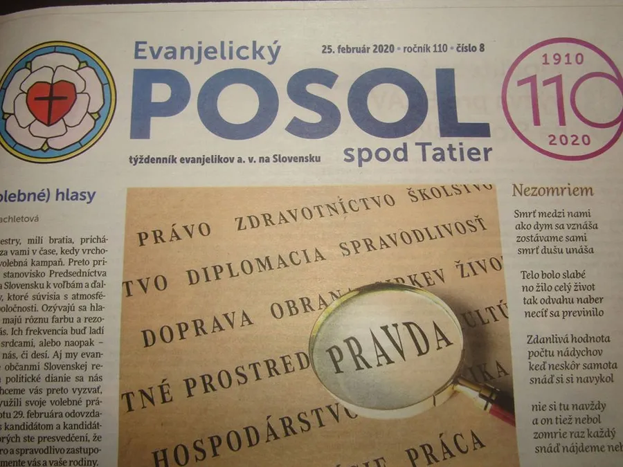 Vyšlo 8. číslo Evanjelického posla spod Tatier