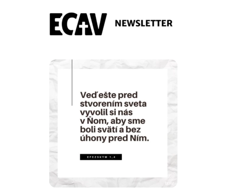 Newsletter ECAV vás vtiahne do obrazu