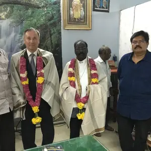 Privítanie vrcholných predstaviteľov na evanjelickej škole v Chennai