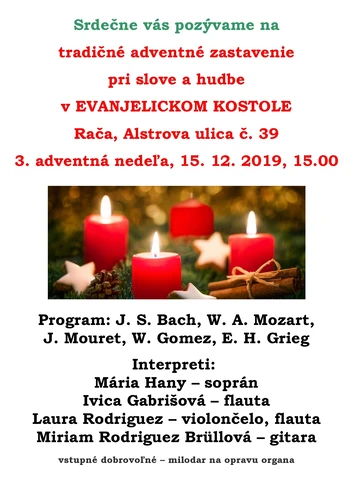 Adventné zastavenie pri slove a hudbe