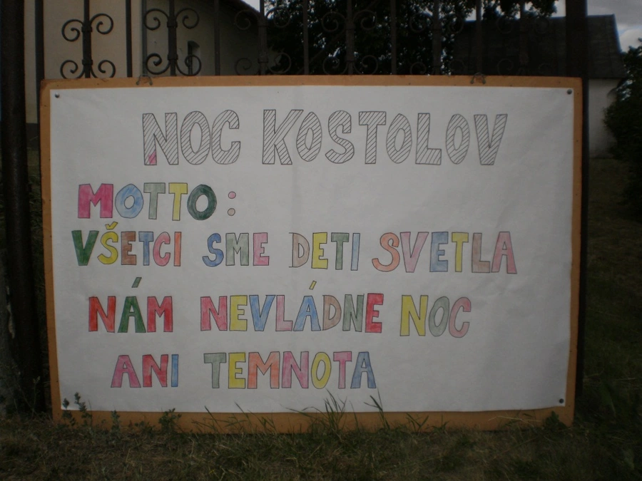 Noc kostolov v Pondelku