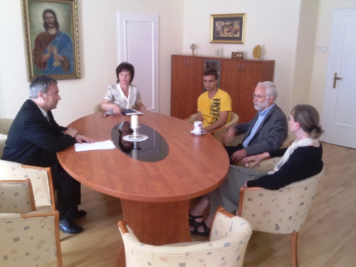 Visit of Prof. Carter from the U.S.