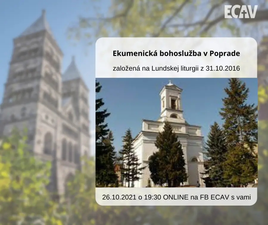 Pozvánka k sledovaniu Ekumenickej bohoslužby založenej na Lundskej liturgii